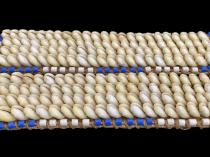 Pair of Cowrie Shell Anklets - Kuba People of D.R. Congo  1