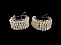 Pair of Cowrie Shell Anklets - Kuba People of D.R. Congo  4