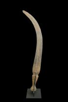 Wooden Handled Knife - Ngombe, Doko, Ngbandi People, northern D.R. Congo 4