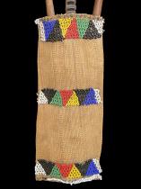 'Izinkhezo' Spoons and Beaded Pouch - Zulu People, South Africa  1