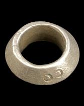 Large Coin Silver Wedding Ring - Ethiopia 3