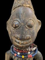 Ibeji Twins with beads and metal rings - Yoruba People, Nigeria 11