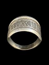 Sterling Silver Engraved Ring - Tuareg People, south Sahara 3