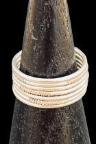 7 Attached Sterling Silver Rings - Tuareg People, nomads of the south Sahara. 3