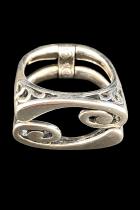 2 Designs in One Sterling Silver Ring
