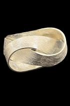 Brushed Infinity Sterling Silver Ring 1