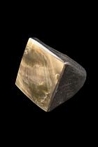 Square Wood and Shell Ring 1