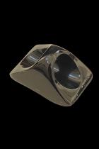 Wavy Textured Black Horn Ring #6 3