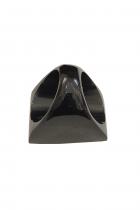 Curved Matte Black Horn Ring 1