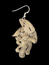 Tribal Silver Phoenix (Fenghuang) Earrings - Chinese - BR246 2