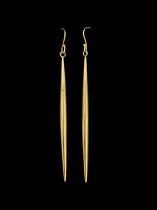 Tapered Brass Earrings - Kenya (1 left)