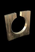 Square Ebony Wood Bracelet with Sterling Silver Inset 5