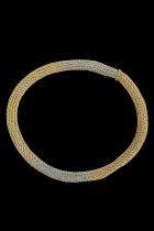 Thin Woven Bracelets -  Silver, and Plated 18k Gold  - Set of 3  4