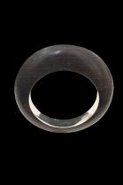 Circular Ebony Wood Bracelet, with Sterling Silver Inset 2