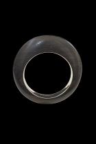 Circular Ebony Wood Bracelet, with Sterling Silver Inset 3