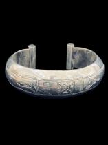 Rounded Mixed Silver Bracelet - Tuareg People, nomads of the south Sahara.