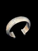 Rounded Mixed Silver Bracelet - Tuareg People, nomads of the south Sahara. 1