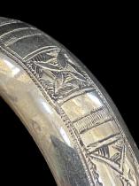 Rounded Mixed Silver Bracelet - Tuareg People, nomads of the south Sahara. 2