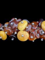 Jumble of Amber with Sterling Silver Bracelet 4
