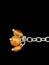 Jumble of Amber with Sterling Silver Bracelet 5