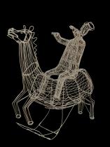 Wire Horse and Rider - Zimbabwe 1