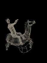 Wire Horse and Rider - Zimbabwe 2
