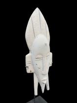 White Mask on Stand 2 - Senufo People, Ivory Coast 2