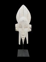 White Mask on Stand 3 - Senufo People, Ivory Coast