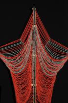 Dinka Beaded Corset (Red), South Sudan - SOLD 3