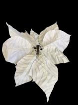 Clip on Zebra Patterned Poinsettia Ornament 2