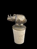 Brass Rhino Wine Stopper - South Africa