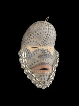 Decorative Mask with Studs and cowrie Shells - in the style of the Dan People, Ivory Coast 2