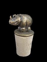 Brass Rhino Wine Stopper - South Africa 1