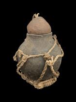 Clay Vessel with Wooden Lid - east Africa