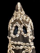 Ceremonial Helmet Mask (Bede) and Cowrie Shell Costume - Dogon People, Mali 1