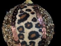 Set of 3 Leopard Print Glitter Christmas Ornaments 1