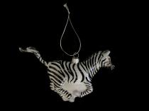 Glass Running Zebra Ornament (1 left)