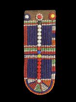 Beaded Ear Flap B - Gonito' - Maasai People, Kenya/Tanzania, east Africa