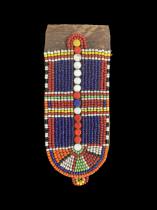 Beaded Ear Flap C - Gonito' - Maasai People, Kenya/Tanzania, east Africa