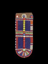 Beaded Ear Flap E - Gonito' - Maasai People, Kenya/Tanzania, east Africa