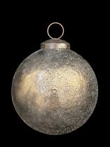 Set of 3 Smoky Bronze Glass Ornaments - only 1 set left 2