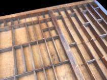 Old Wooden Printers Tray/Drawer 4