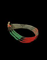 Traditional 4 Strand Beaded Choker - Zulu People, South Africa  2