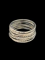 Stack of 11 Sterling Silver Rings 3