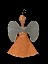 Cloth and Paper Angel Ornament - Uganda 1