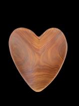 Teak Wood Heart Dish - Kenya
