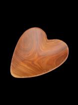 Teak Wood Heart Dish - Kenya 1