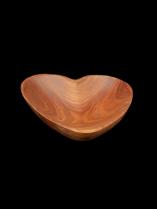 Teak Wood Heart Dish - Kenya 2