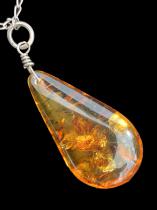 Tear Drop Amber and Sterling Silver Bracelet 2