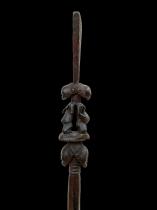 Janus Ceremonial Staff - Luba People, D.R.Congo 4